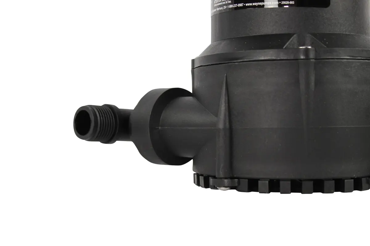 Wayne RUP160-1/6 HP Reinforced Thermoplastic Submersible Multi-Use Pump - Up to 3,100 GPH, Heavy Duty - view 5