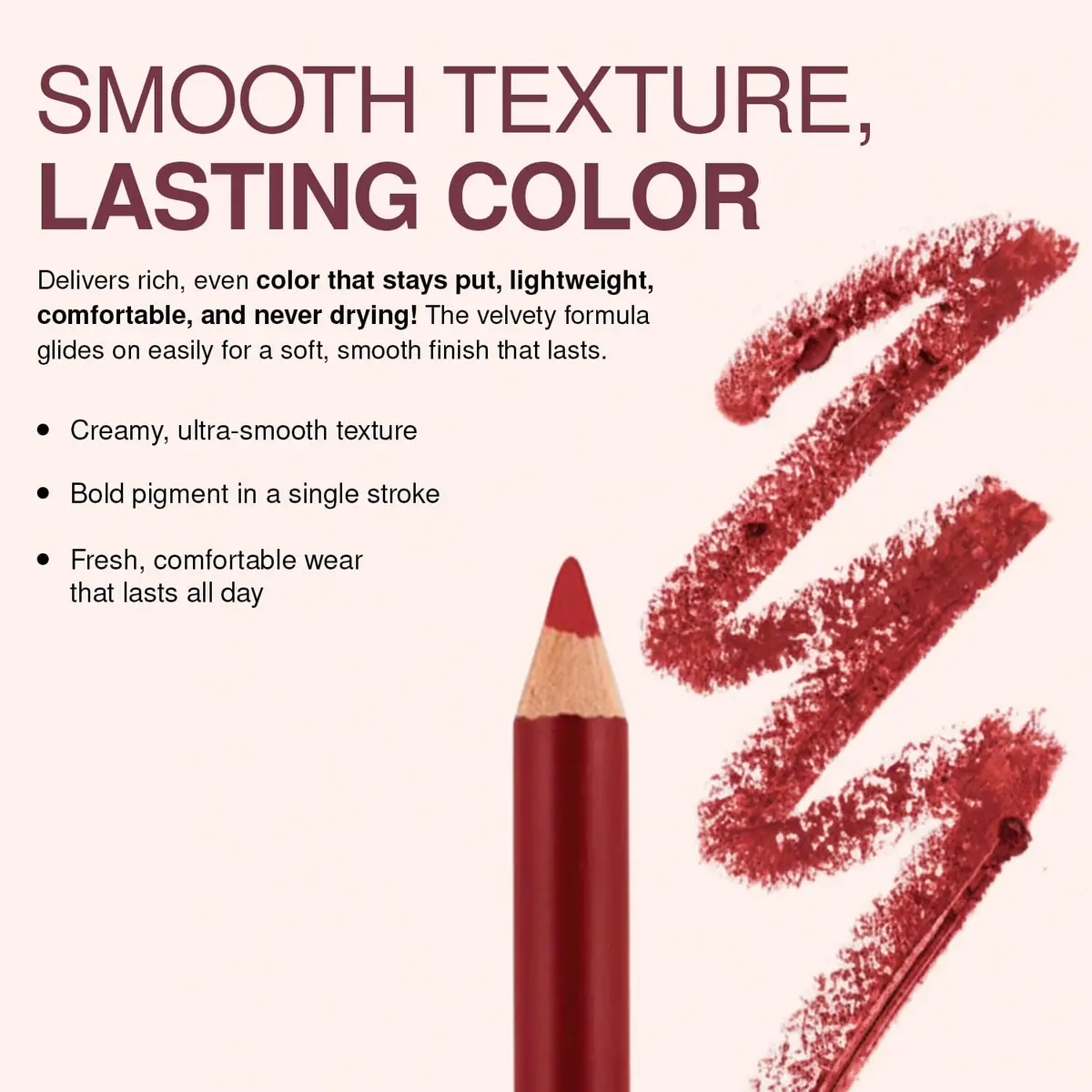 Palladio Lip Liner Pencil, Suede | Long Lasting, Hydrating, Vegan, Cruelty-Free - view 7