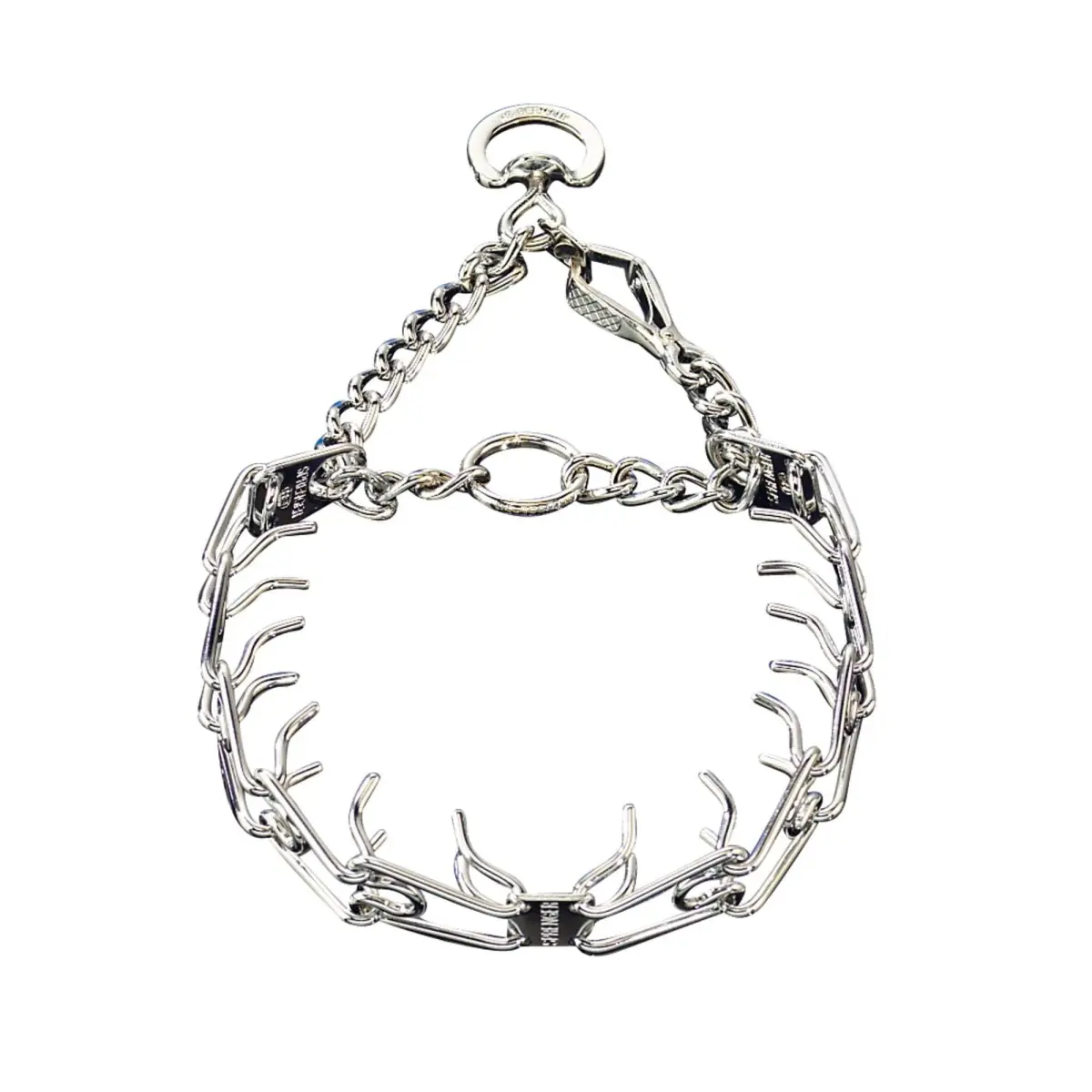 Herm Sprenger Chrome Plated Steel Training Prong Collar with Quick Release Snap for Dogs, 21-22 in (55cm) x 3mm, Neck Size UP to 18 inches - main product image
