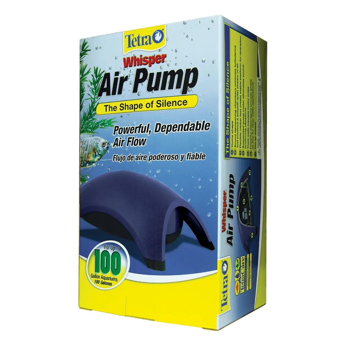 Tetra Whisper Air Pump for Aquariums Up to 100 Gallons | Quiet, Dependable Aeration (70-120 chars) - view 3