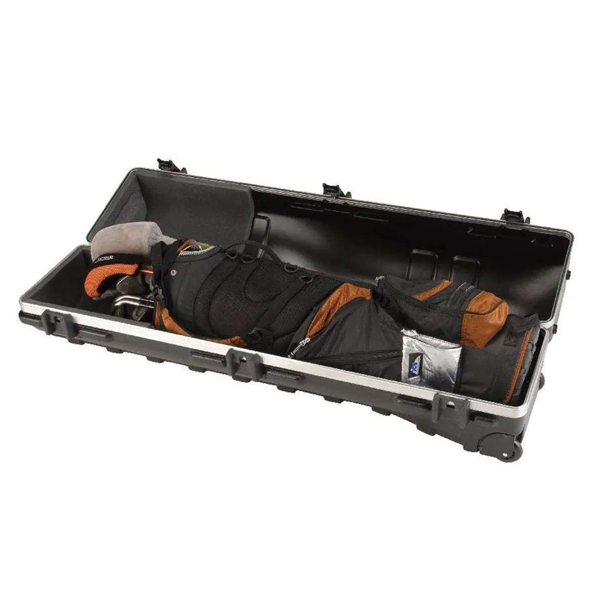 SKB Staff ATA Hard Shell Plastic Golf Travel Case for Cart Bags with Wheels | Impact-Resistant, TSA Lock, Lightweight - view 8