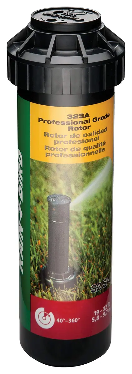 Rain Bird 32SA Gear Drive Rotor, Full Circle, 19-32 Feet | Water-Saving Rain Curtain Nozzle Technology - view 2