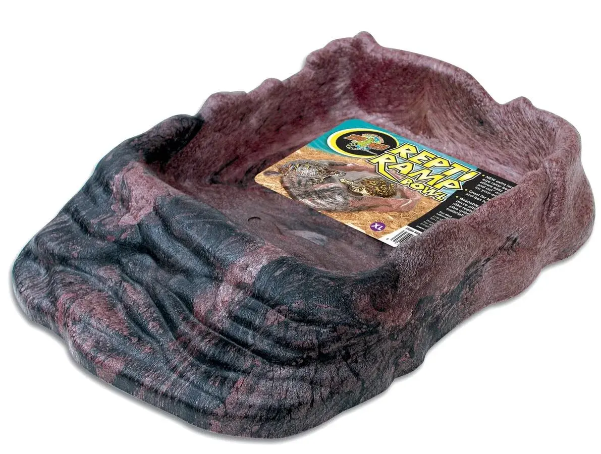 Zoo Med Repti Ramp Bowl X-Large | Easy Access Ramp for Reptiles & Amphibians - main product image
