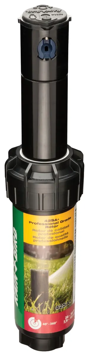Rain Bird 42SA+ Gear Drive Rotor Sprinkler 26-38 ft Spray Distance | Water-Saving Rain Curtain Nozzle Technology - main product image