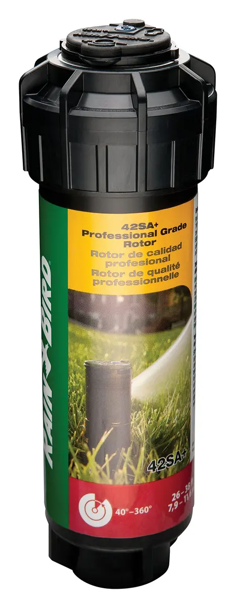 Rain Bird 42SA+ Gear Drive Rotor Sprinkler 26-38 ft Spray Distance | Water-Saving Rain Curtain Nozzle Technology - view 2