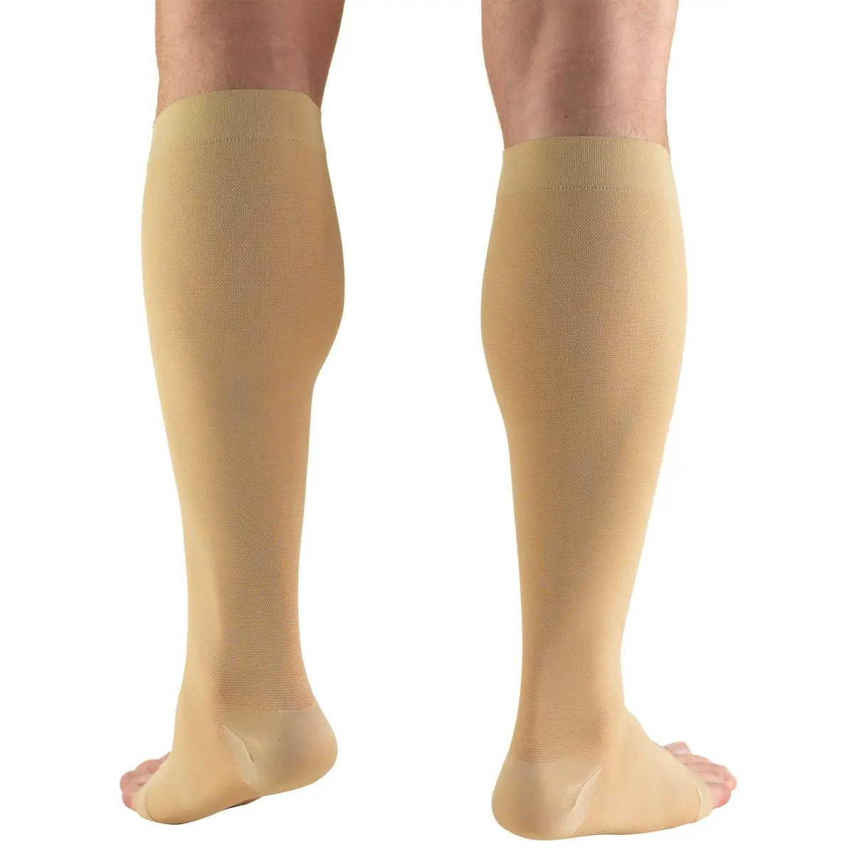 Truform 20-30 mmHg Compression Stocking for Men and Women, Knee High, Open Toe, Beige, 2X-Large | Support for Circulation & Swelling - view 5