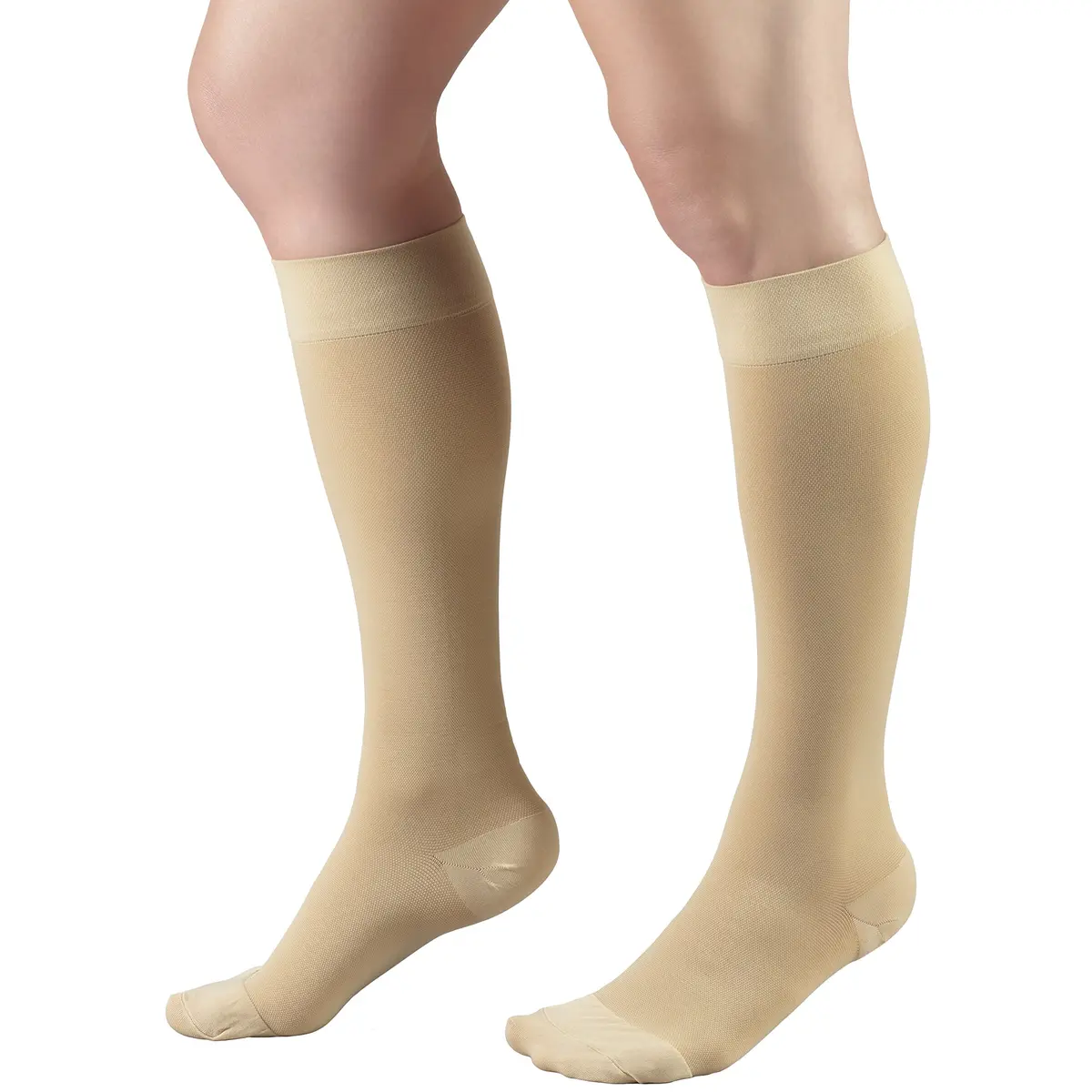 Truform 20-30 mmHg Compression Stockings for Men and Women | Knee High, Beige, 3X-Large - view 7