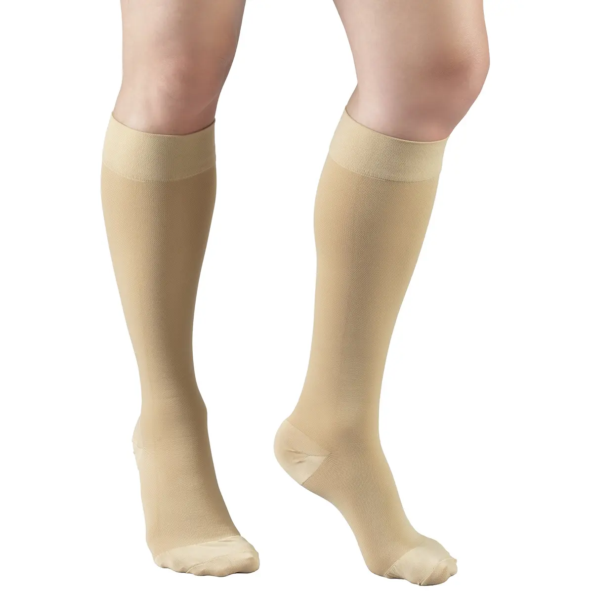 Truform 20-30 mmHg Compression Stockings for Men and Women | Knee High, Beige, 3X-Large - view 2