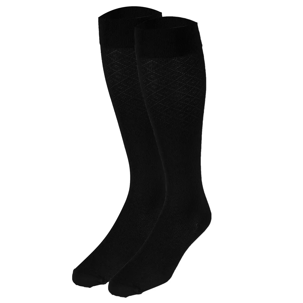 Truform Compression Socks, 15-20 mmHg, Women's Dress Socks, Knee High Over Calf Length, Black, Medium | Graduated Support for Leg Comfort - view 6