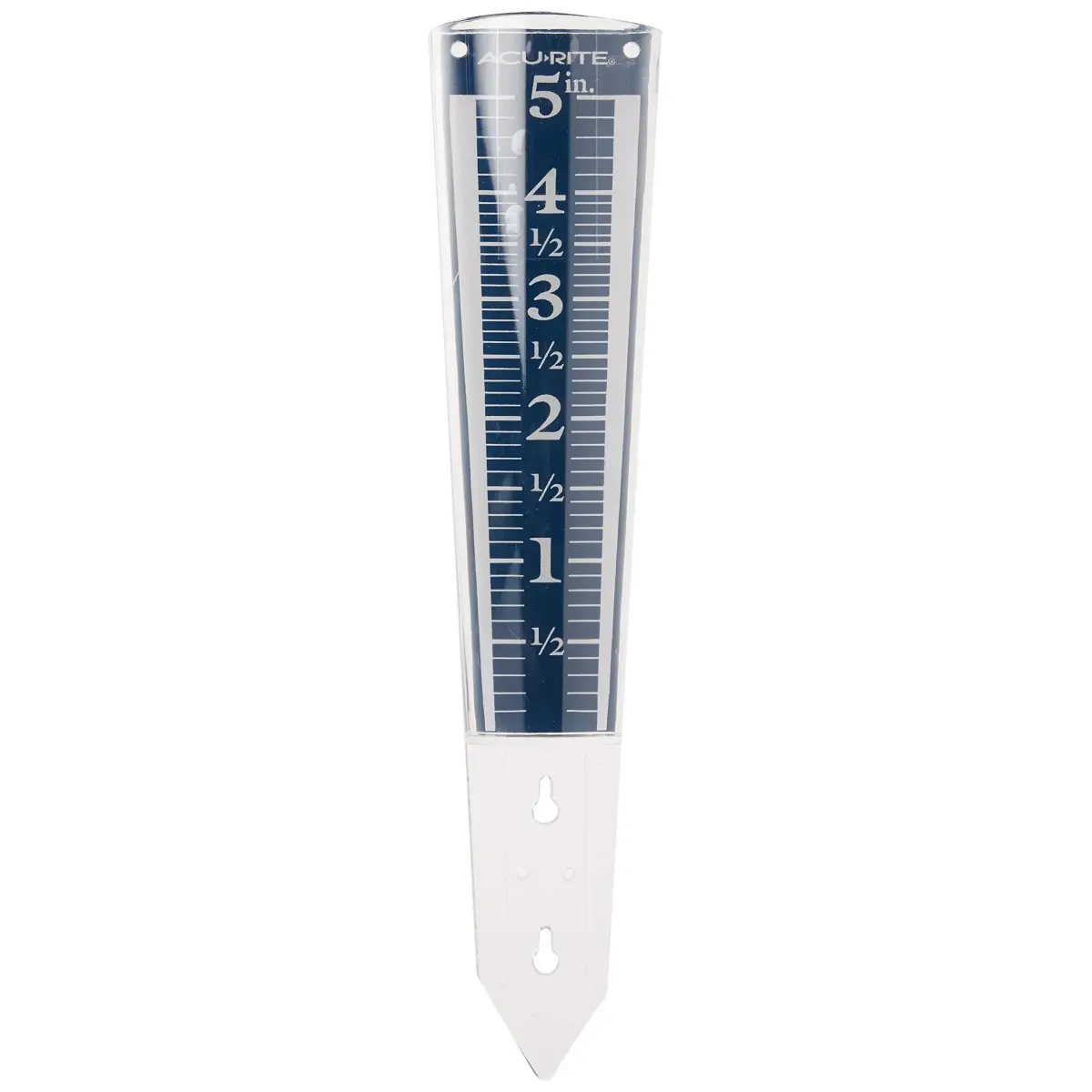 AcuRite Magnifying Rain Gauge 5" Capacity | Easy-to-Read Acrylic Outdoor Weather Measurement - main product image
