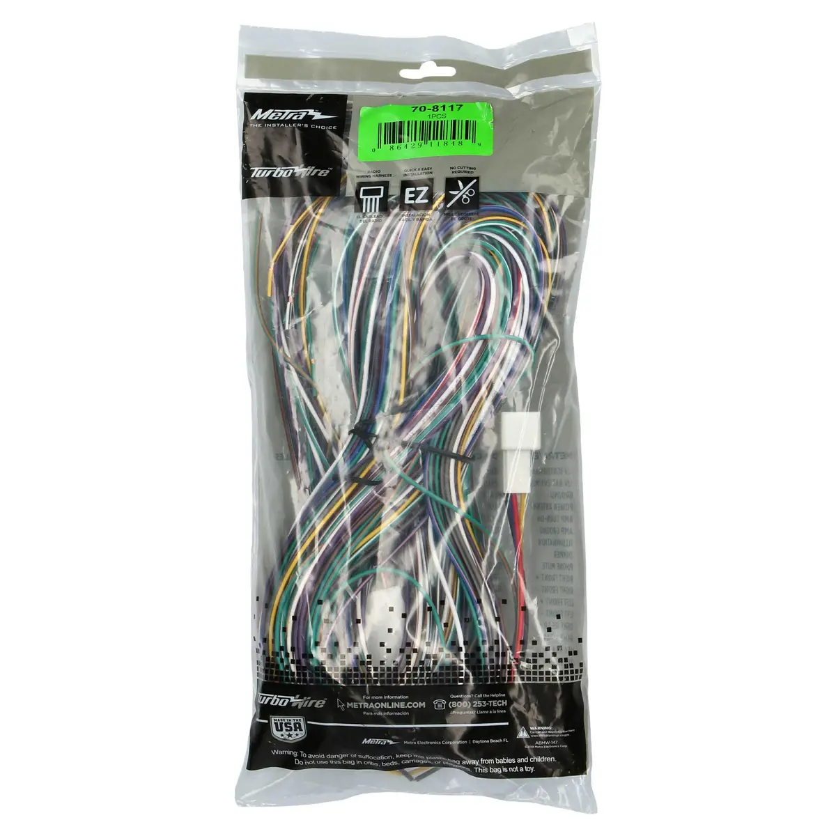 Metra 70-8117 Factory Amplifier Bypass Harness for Select Toyota Vehicles | Fast Radio Installation - view 3