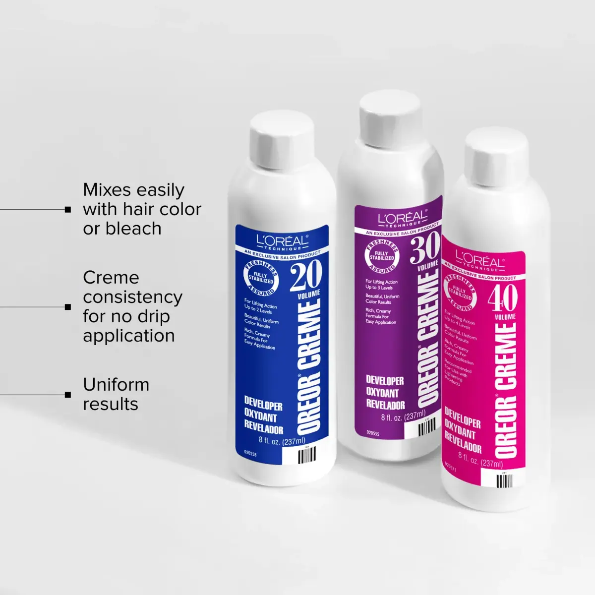 L'Oréal Technique Oreor 40 Volume Creme Developer 237ml (8 Fl Oz) | Professional Hair Lightening - view 2
