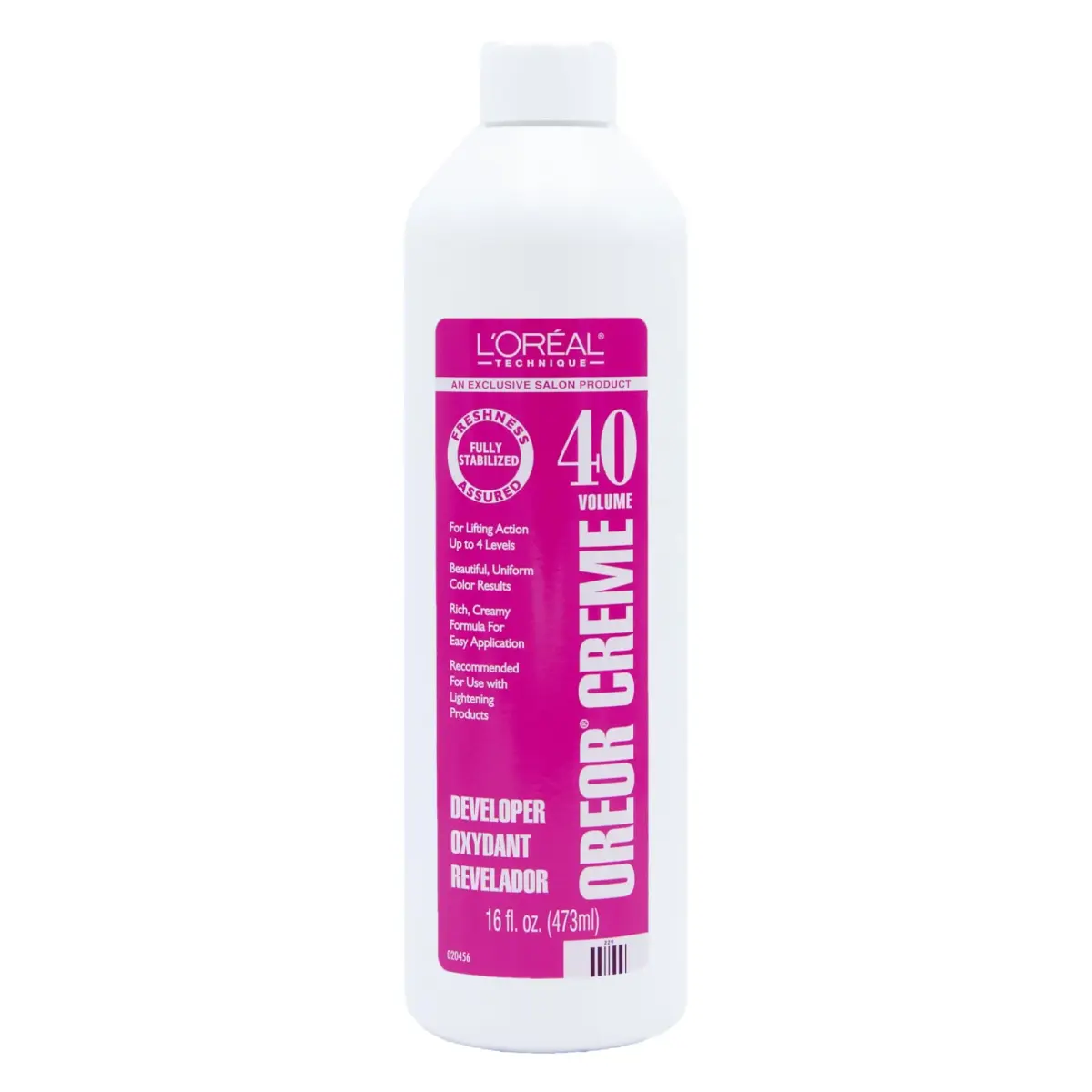 L'Oréal Technique Oreor 40 Volume Creme Developer 473ml (16 Fl Oz) | Professional Hair Lightening - main product image
