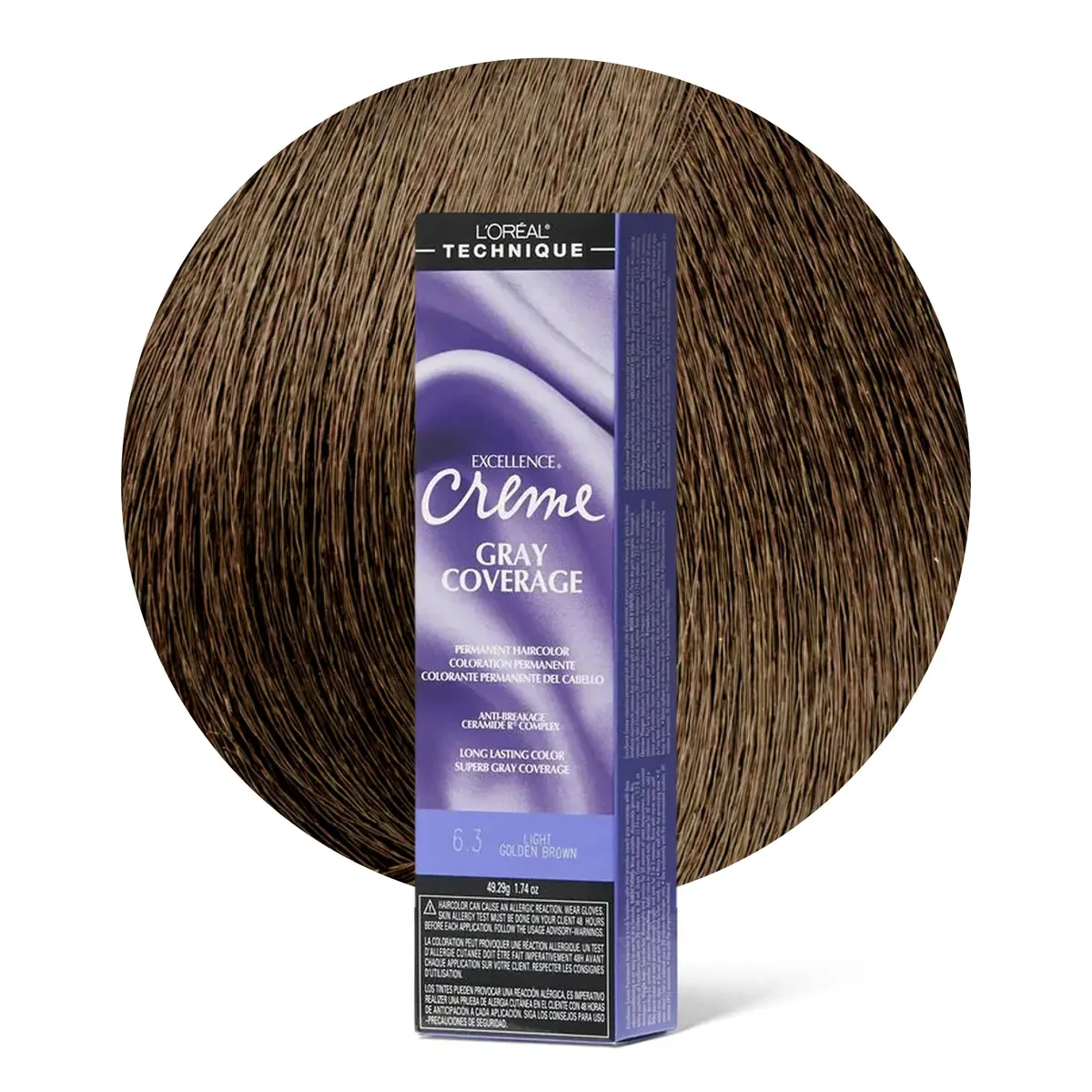L'Oréal Technique Excellence Crème Permanent Hair Color 1.74 Fl Oz (51.5 ml) | Superb Gray Coverage - main product image