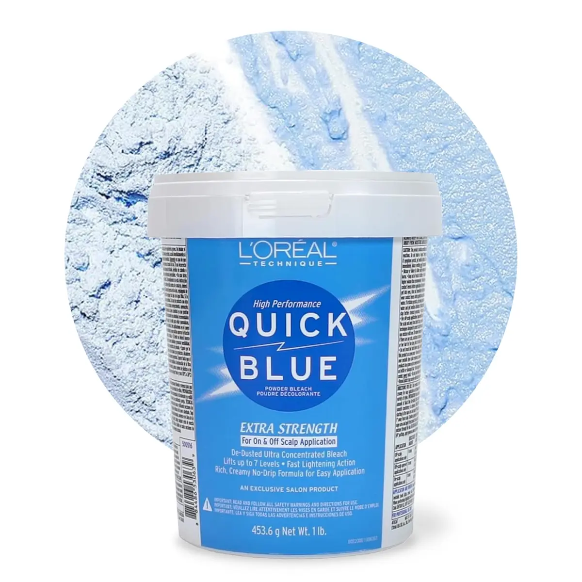 L'OREAL TECHNIQUE Quick Blue High Performance Powder Lightener 16oz | No Drip, Fast & Bright Results - main product image