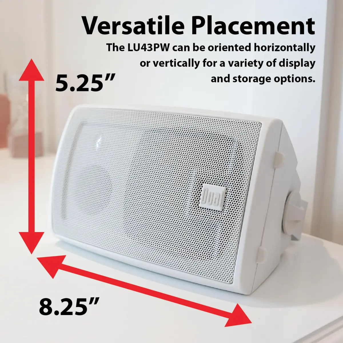 Dual Electronics LU43PW 4" 3-Way Indoor Outdoor Wired Speakers Weatherproof | Weather-Resistant, 4-Inch Woofer, 50W - view 3