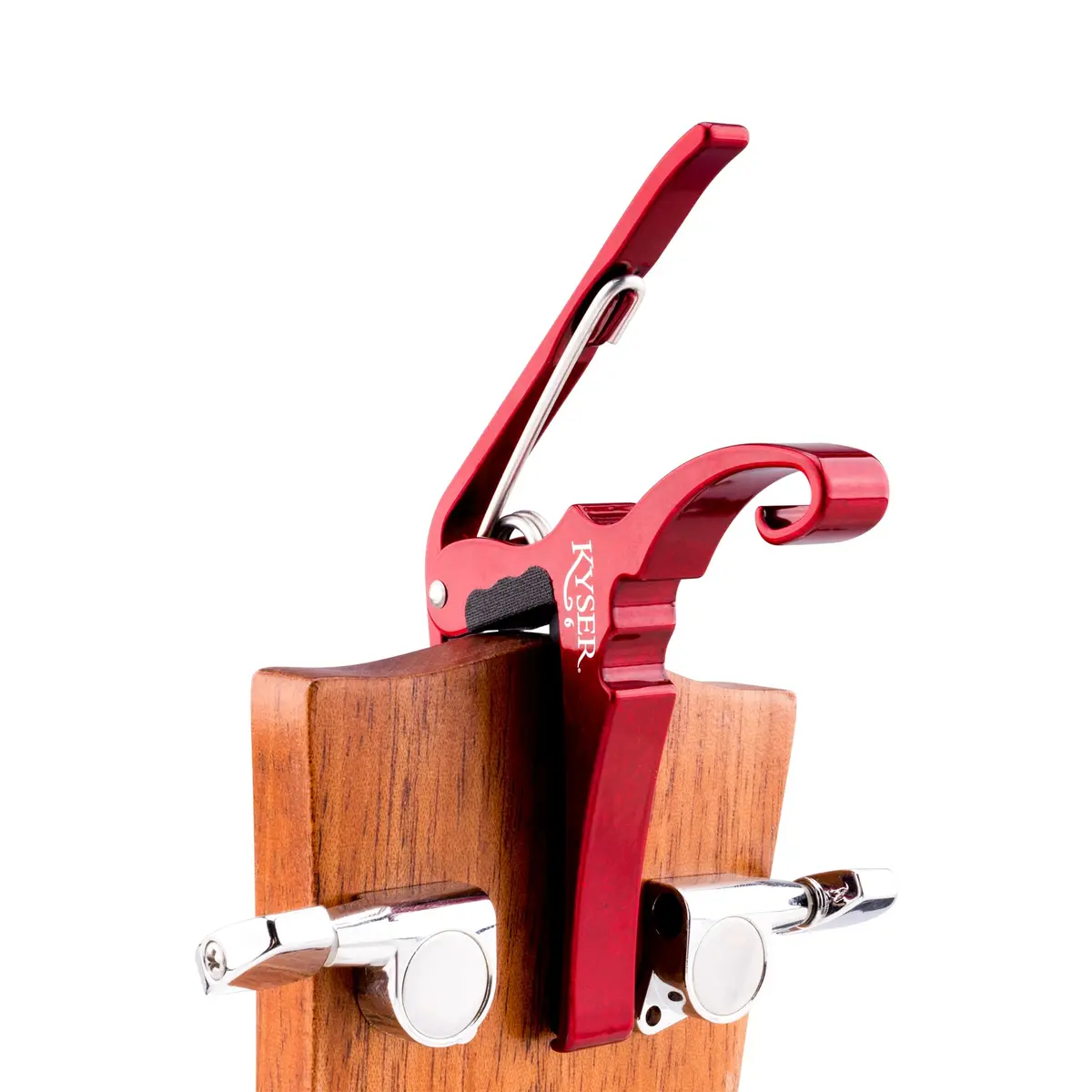 Kyser Quick-Change Guitar Capo for 6-string Acoustic Guitars, Ruby Red, KG6RA | Professional Quality Aluminum - view 4