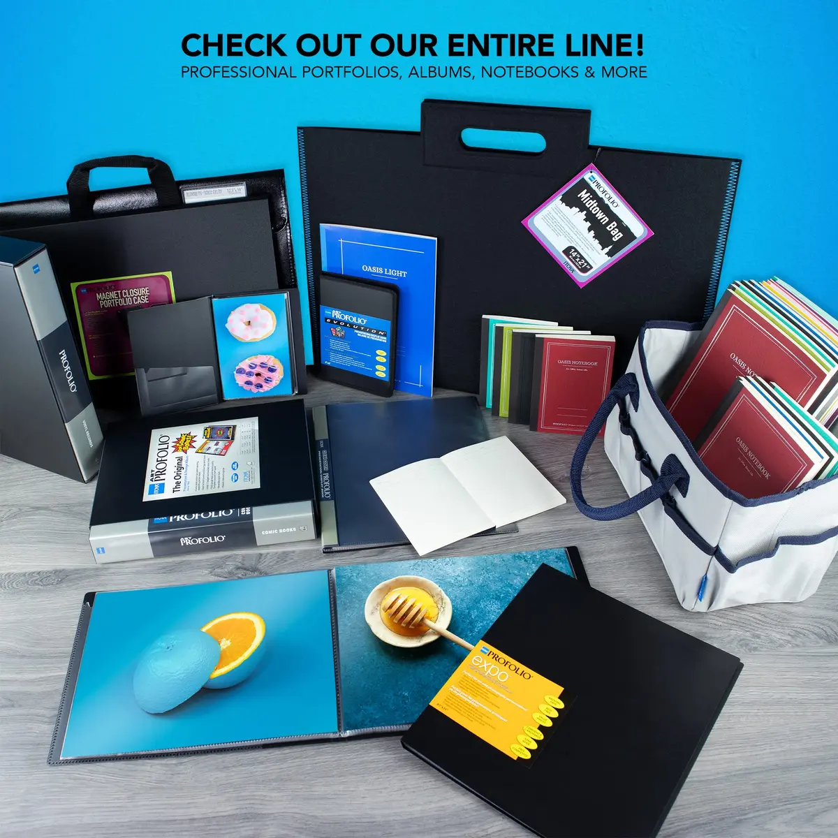 Itoya Art Profolio Expo Presentation/Display Book 9 x 12 inches | 12 Sleeves, Black, Acid-Free Pages - view 7