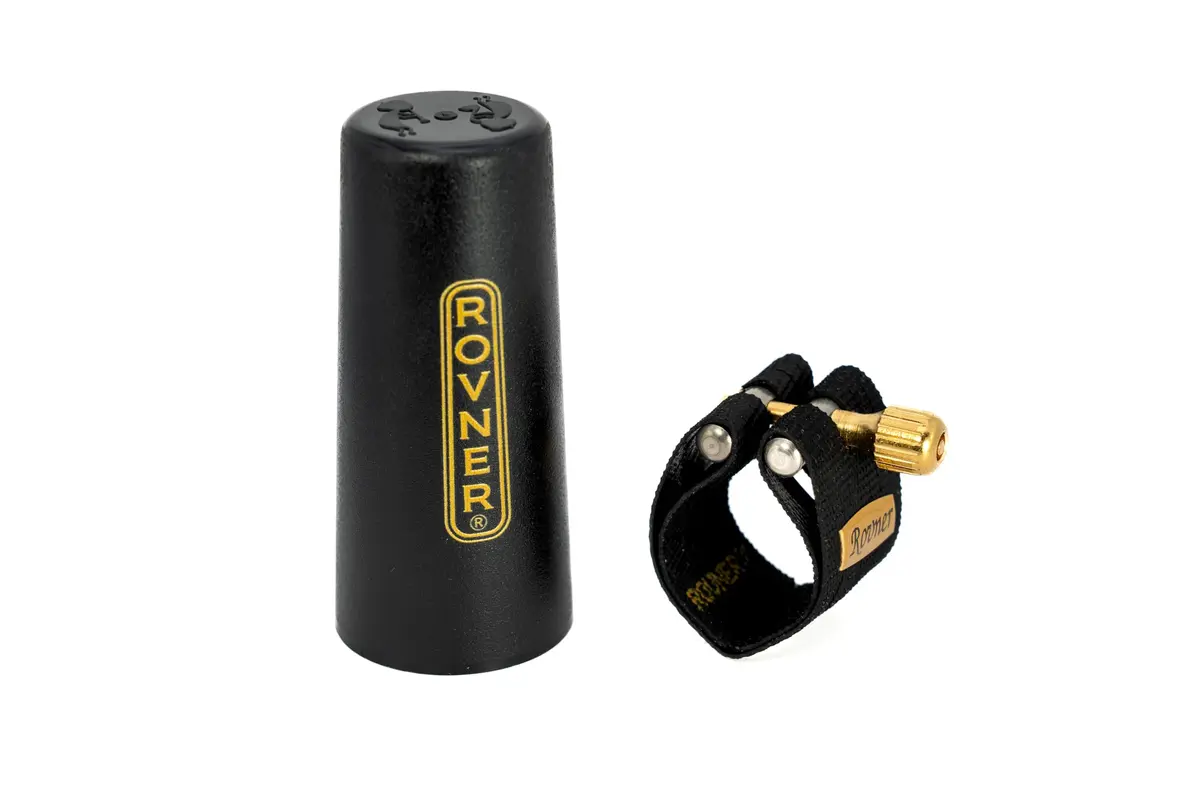 Rovner Ligature & Plastic Cap for Tenor Saxophone MKIII | Hard Rubber Mouthpiece Fit (70-120c) - view 2