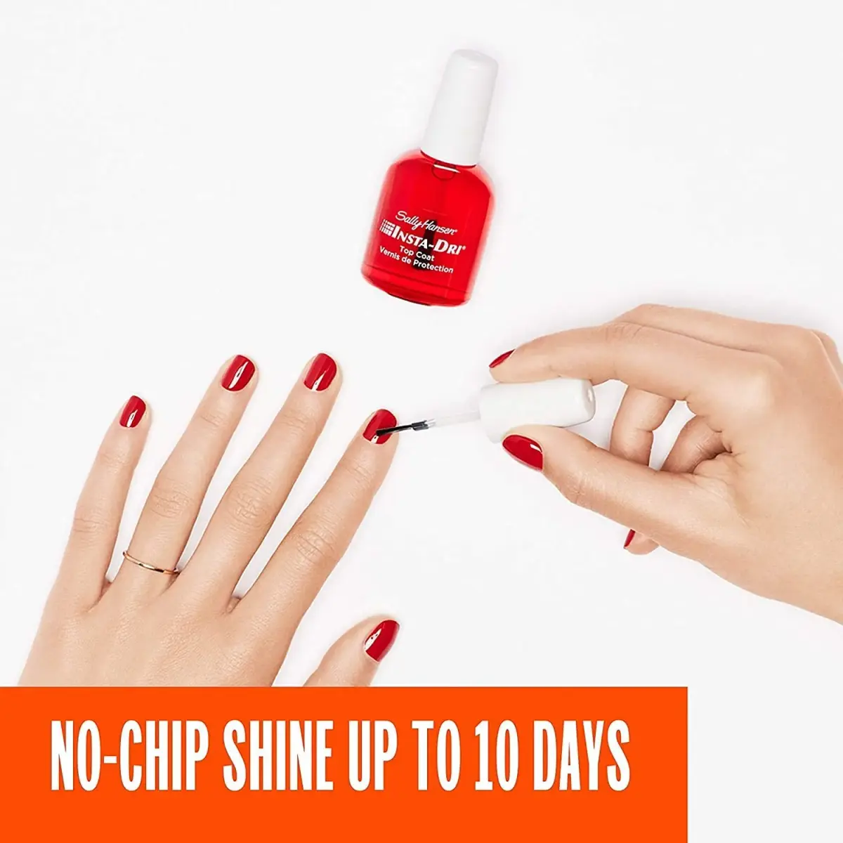 Sally Hansen Insta-Dri® Clear Top Coat 13.3ml (0.45 Fl Oz) | Quick Dry, Long-Lasting Shine - view 2