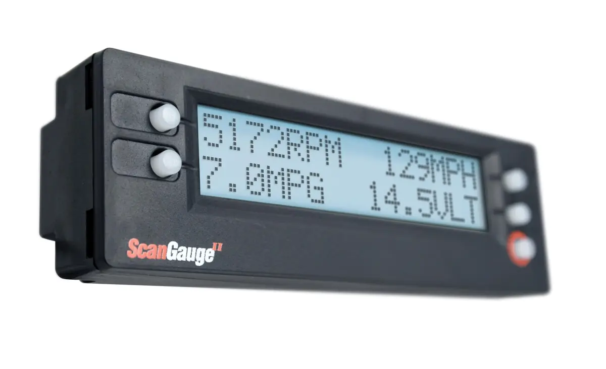 ScanGauge SG2 Ultra Compact 3-in-1 Automotive Computer with Customizable Real-Time Fuel Economy Gauges | Compatible with OBD2 Vehicles - main product image