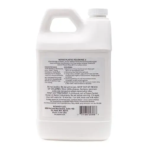 Novus #3 Heavy Scratch Remover | 64 Ounce Bottle | For Deep Scratches & Haze - view 2