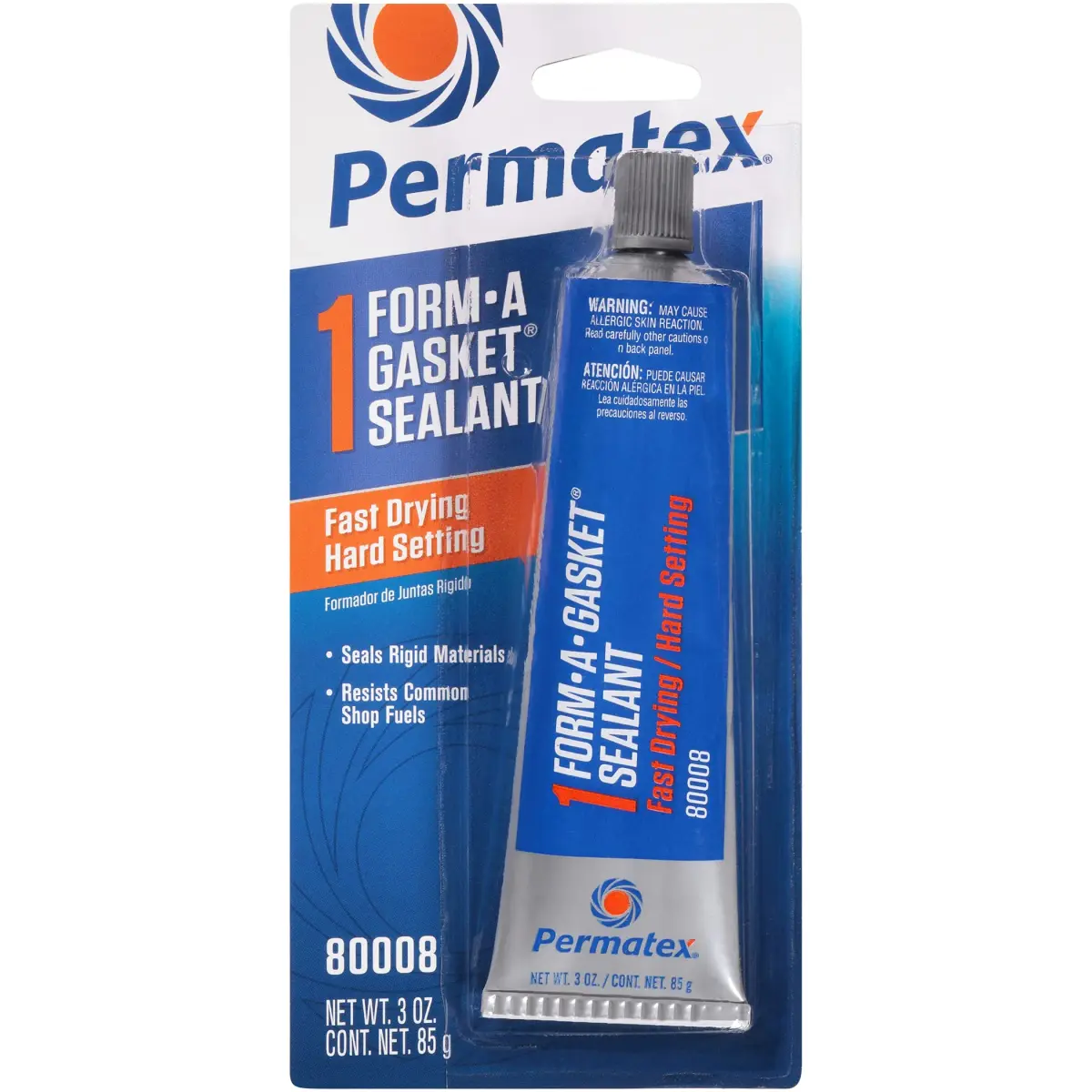Permatex Form-A-Gasket #1 Sealant 3 oz (88.7 ml) | Fast-Drying Hard-Setting Sealant for Rigid Materials - main product image