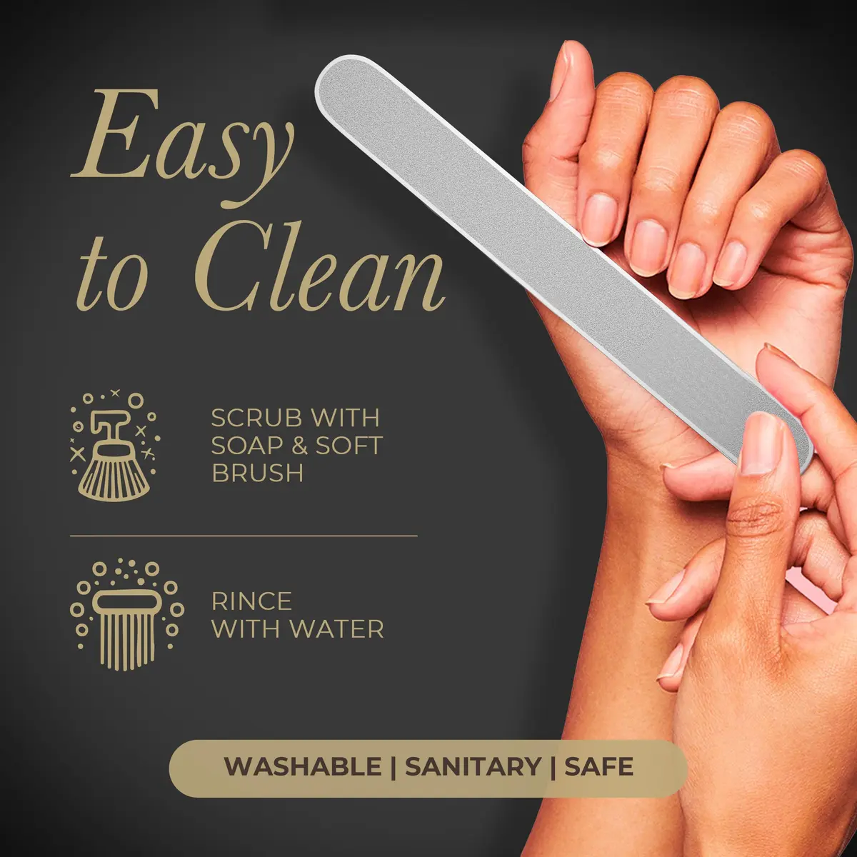 Diamancel Luxury Diamond Nail File – #2 Medium Grit for Average Thickness - view 6