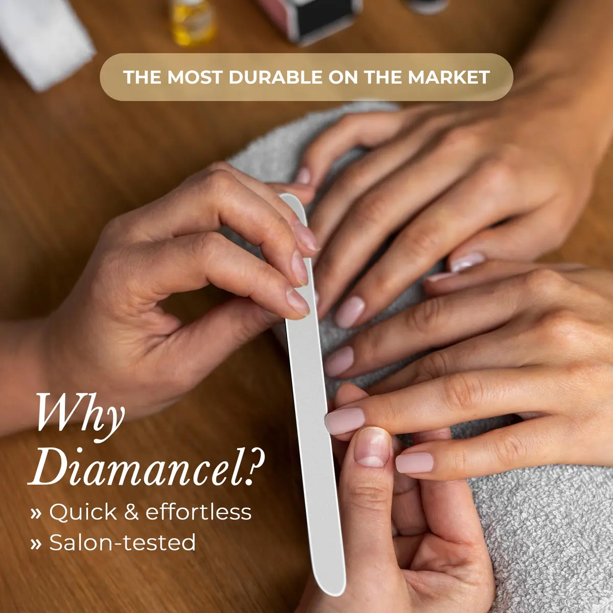 Diamancel Luxury Diamond Nail File – #2 Medium Grit for Average Thickness - view 4