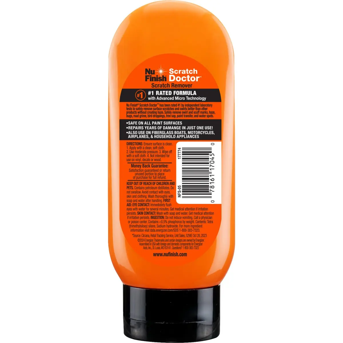Nu Finish Scratch Doctor Car Scratch Remover 192ml (6.5 Oz) | Eliminates Paint Scrapes, Scuffs, Haze and Swirls - view 9