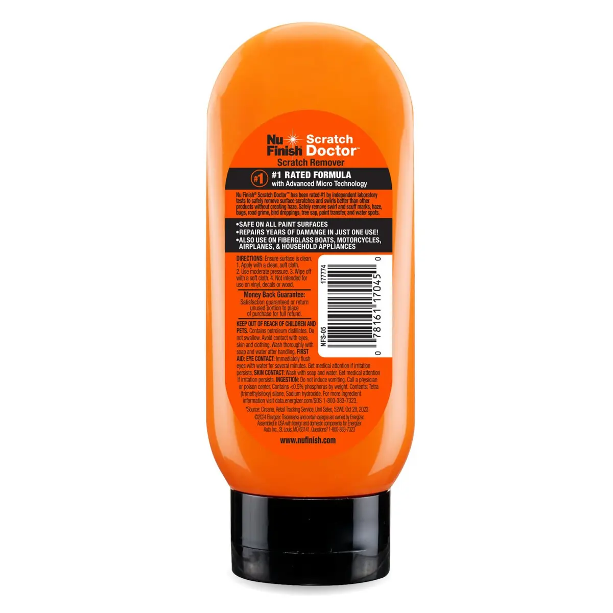 Nu Finish Scratch Doctor Car Scratch Remover 192ml (6.5 Oz) | Eliminates Paint Scrapes, Scuffs, Haze and Swirls - view 2