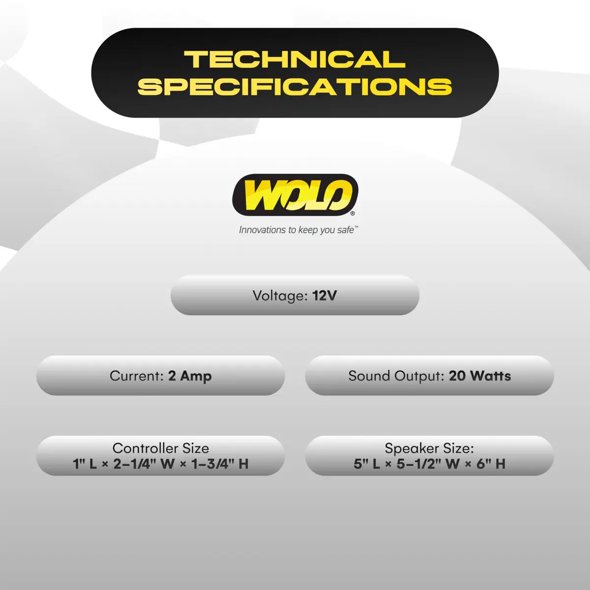 Wolo 365 Enforcer Siren Horn 20-Watt Multi-Tone 12V | Emergency & Vehicle Horn - view 7