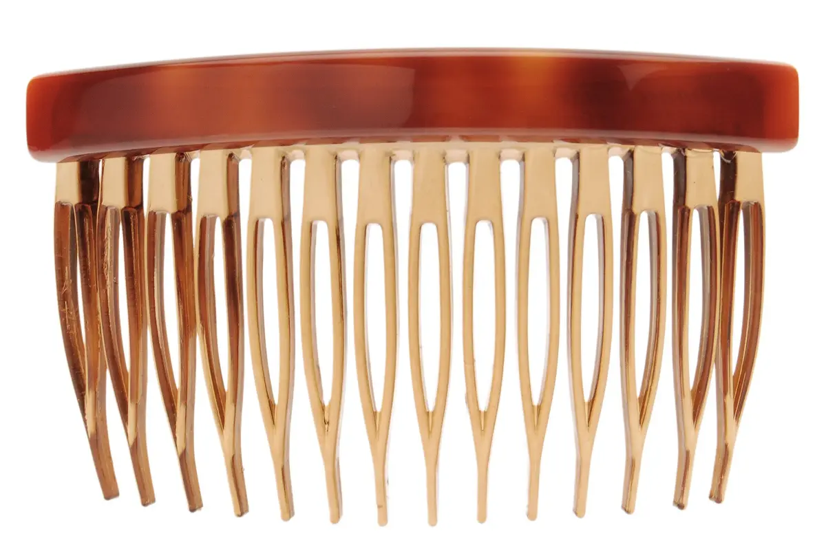 France Luxe Basic Side Comb Tortoise | Handcrafted in France for Secure Styling - main product image