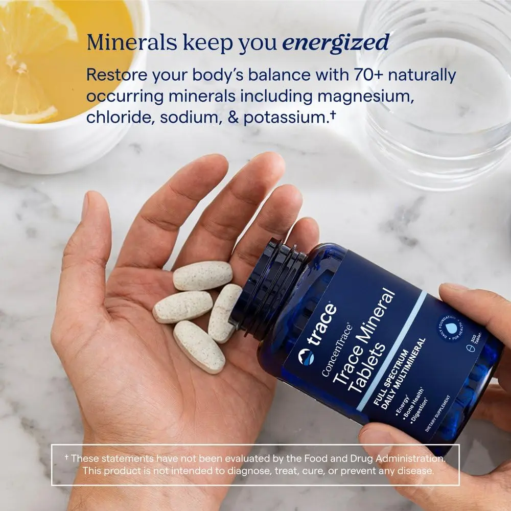Trace Minerals ConcenTrace Ionic Trace Mineral Tablets, 300 Tablets | Supports Energy & Digestion - view 6