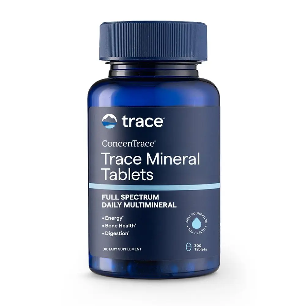 Trace Minerals ConcenTrace Ionic Trace Mineral Tablets, 300 Tablets | Supports Energy & Digestion - main product image