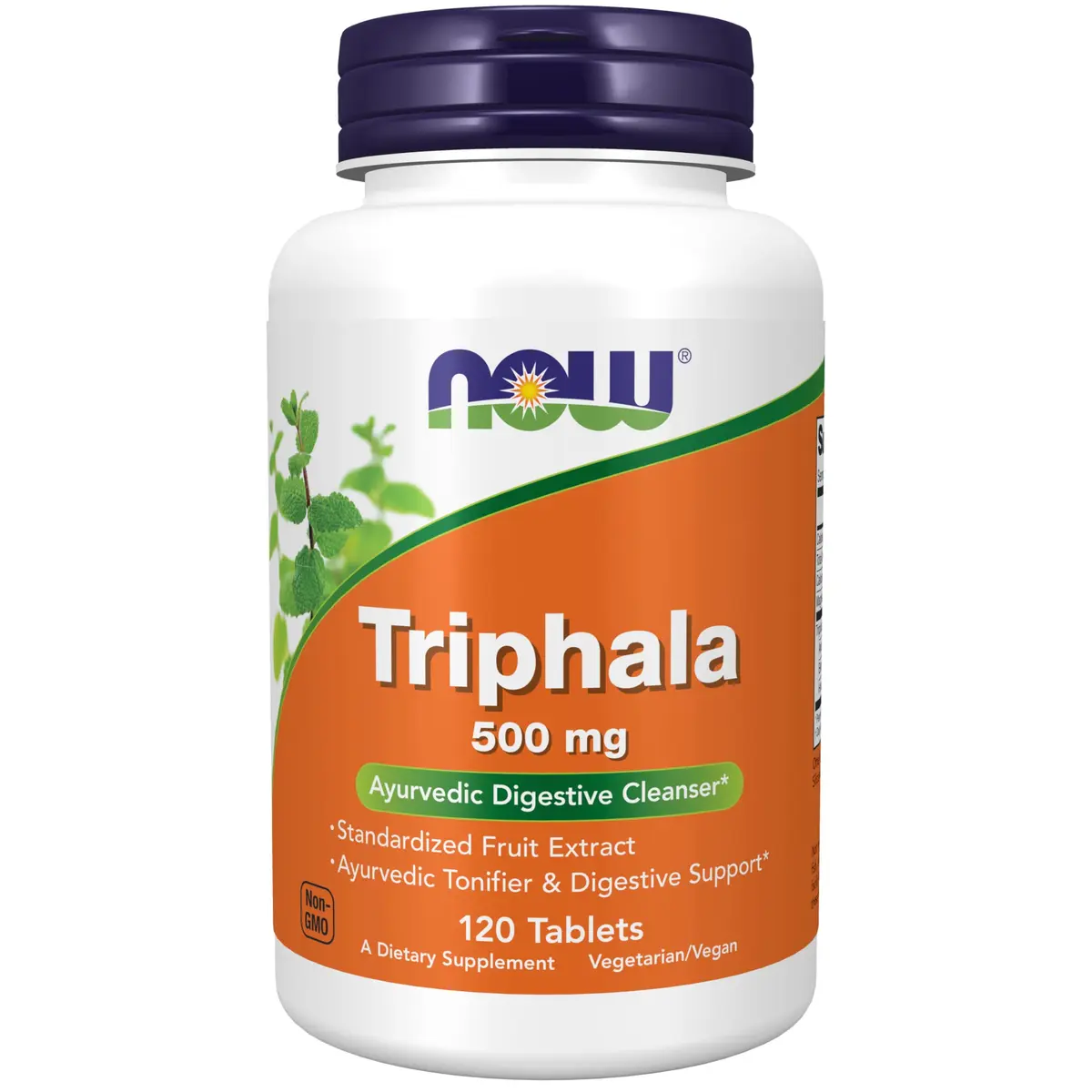 NOW Triphala 500 mg | Ayurvedic Digestive & Antioxidant Support, 120 Tabs - main product image