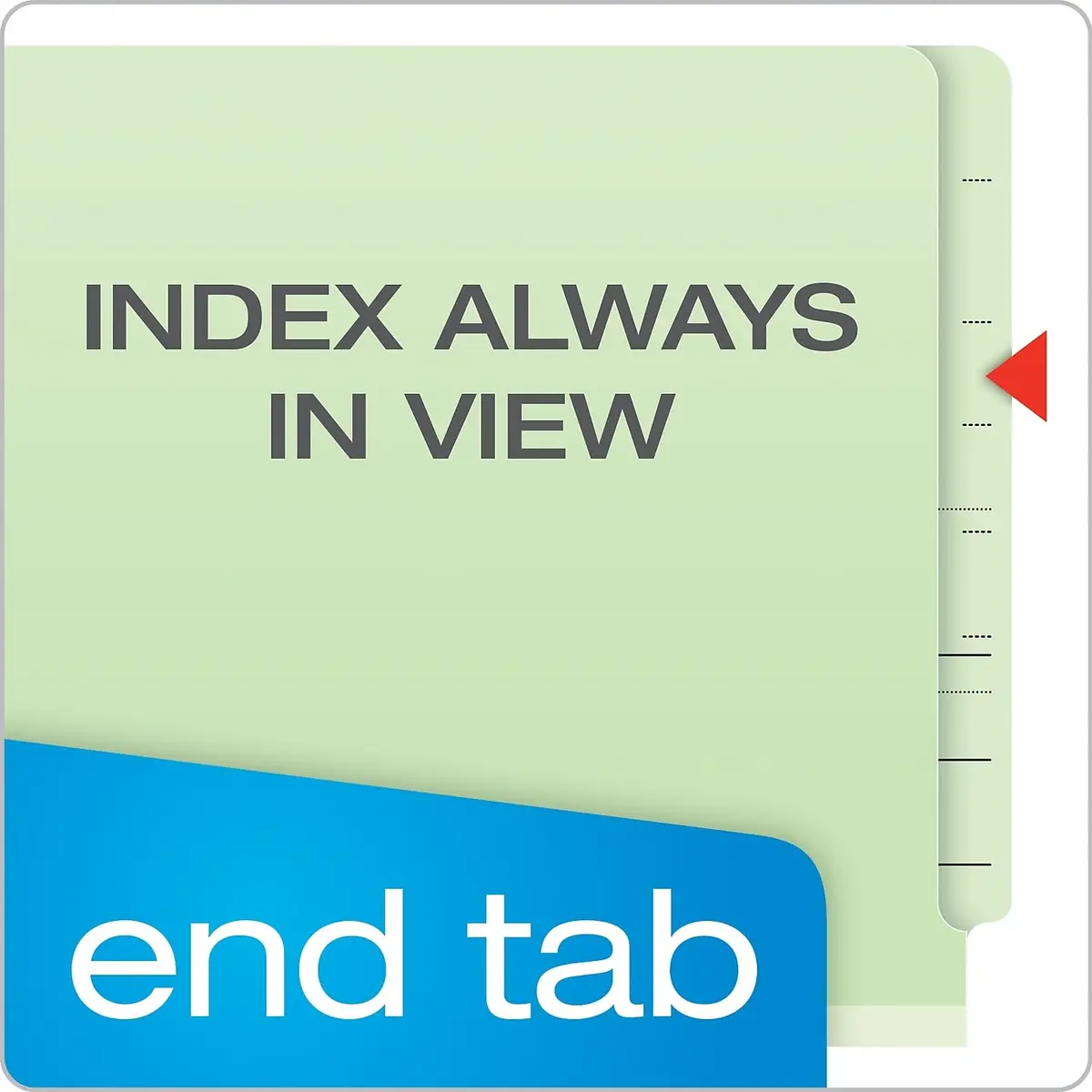 Pendaflex Pressboard End-Tab Classification Folders, Legal Size, 10/BX | 400 Sheet Capacity - view 2