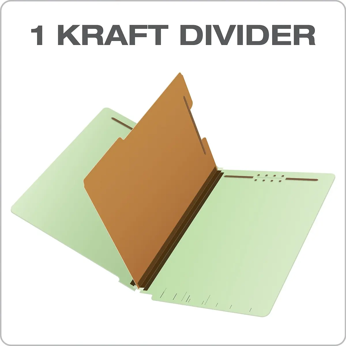 Pendaflex Pressboard End-Tab Classification Folders, Legal Size, 10/BX | 400 Sheet Capacity - view 4