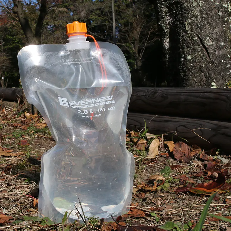 Evernew Water Carry System 2L | Shock Cord & Gusseted Bottom for Outdoor Use - view 2