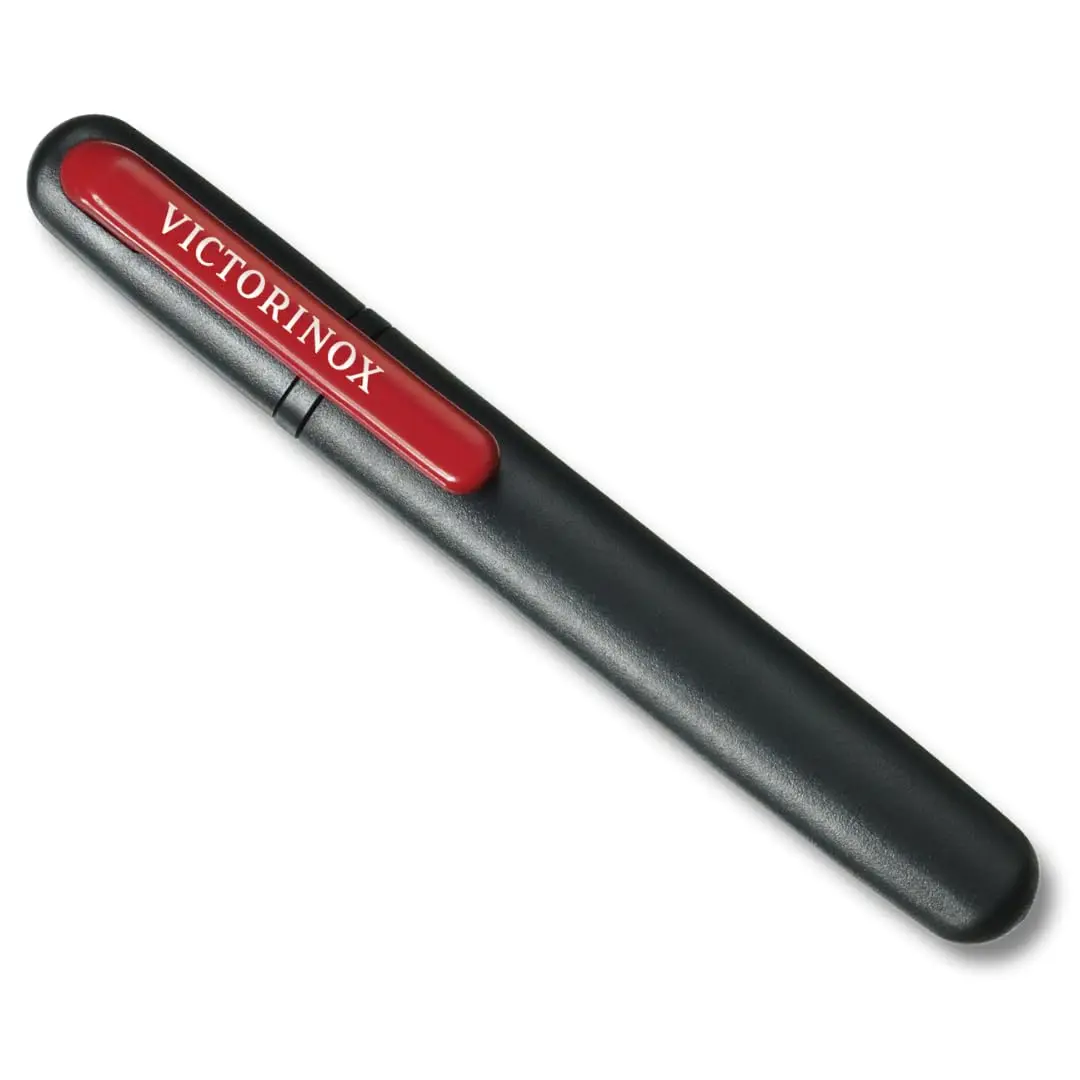 Victorinox Dual-Knife Sharpener for Straight Blades, Black | Pocket-Sized Ceramic & Stone Sharpening - main product image