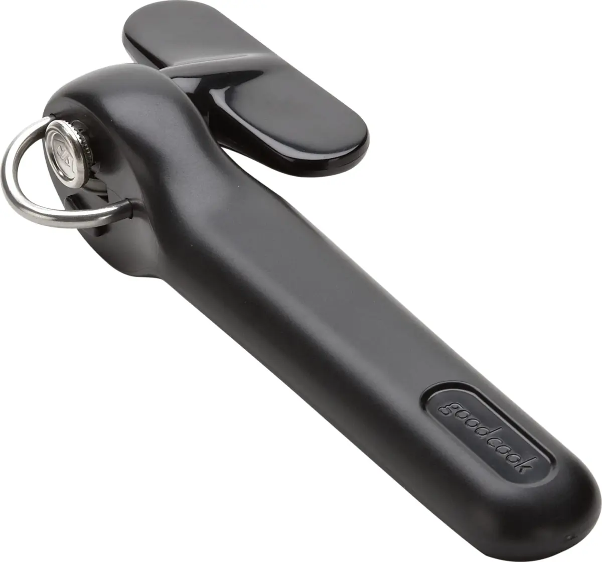 GoodCook Safe-Cut Manual Can Opener with Easy Turn Knob, Black | Smooth Edge Cutting - main product image