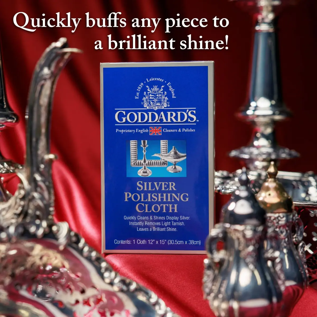 Goddard's Silver Polishing Cloth 1 Pack | Instantly Removes Tarnish & Protects Silver - view 4