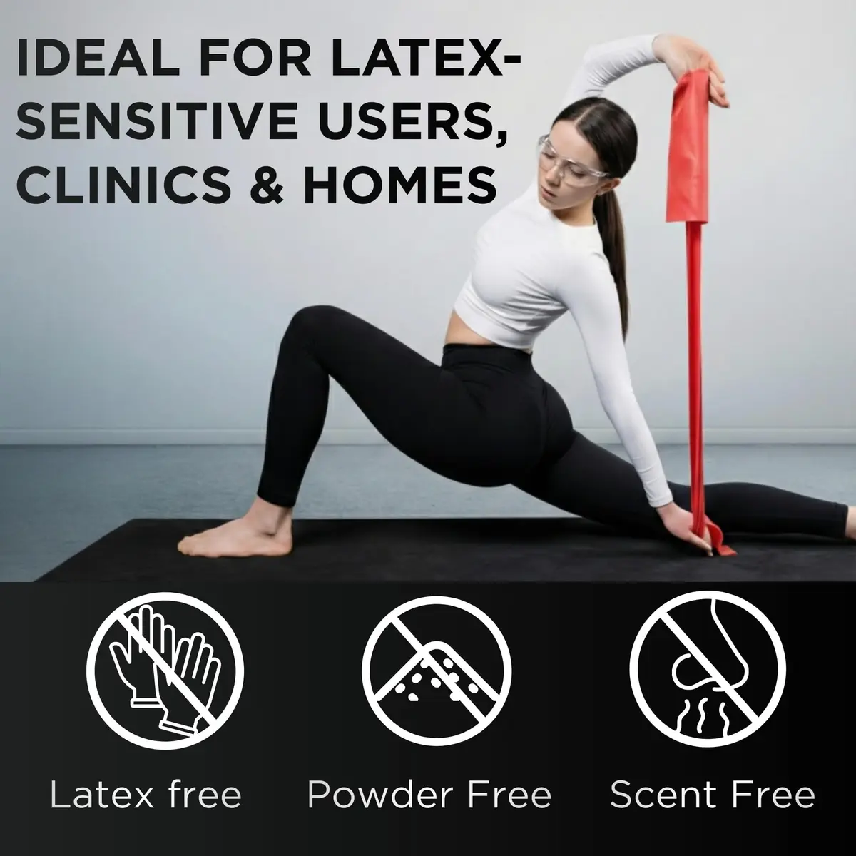 THERABAND Red Resistance Band 25 Yards (75 ft) | Medium Resistance for Workouts & Physical Therapy - view 4
