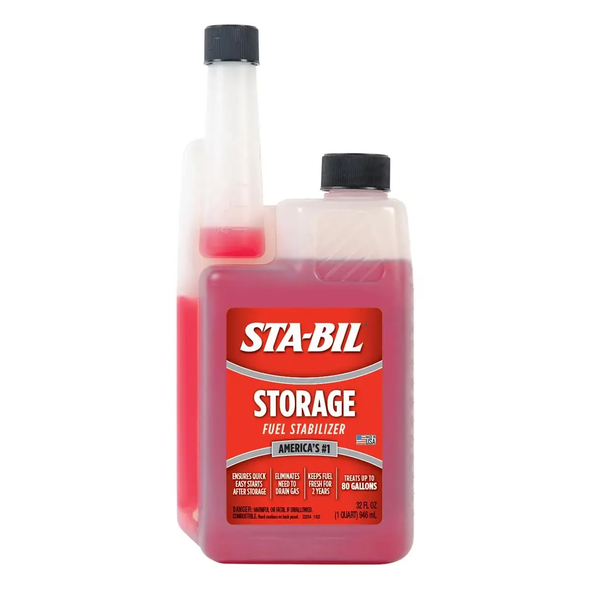 STA-BIL Storage Fuel Stabilizer - 32 fl oz (946 ml) | Keeps Fuel Fresh for 24 Months - main product image