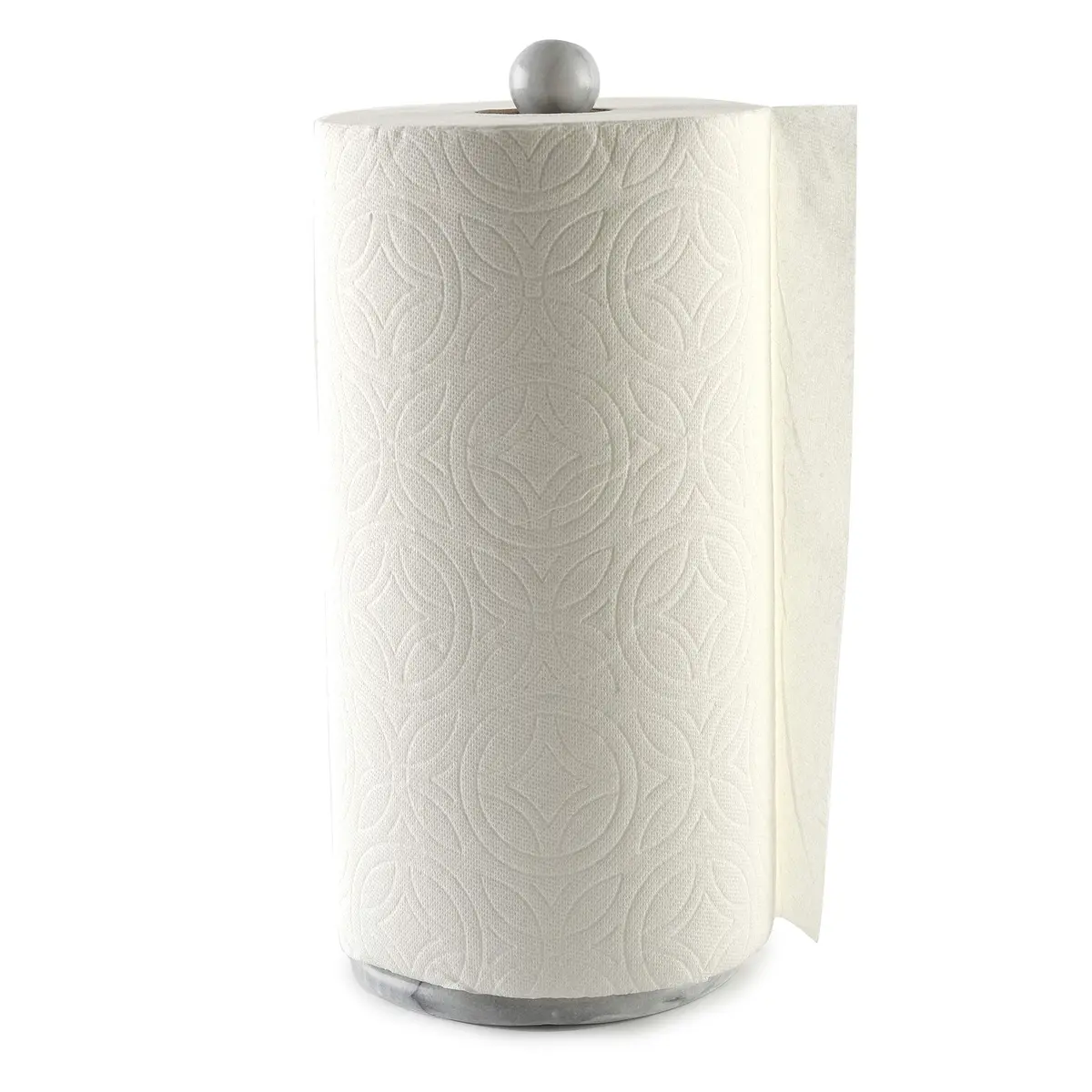 Norpro Marble Paper Towel Holder, white, 12.5" tall, 5.25" base | Elegant marble design for kitchen & dining - view 3