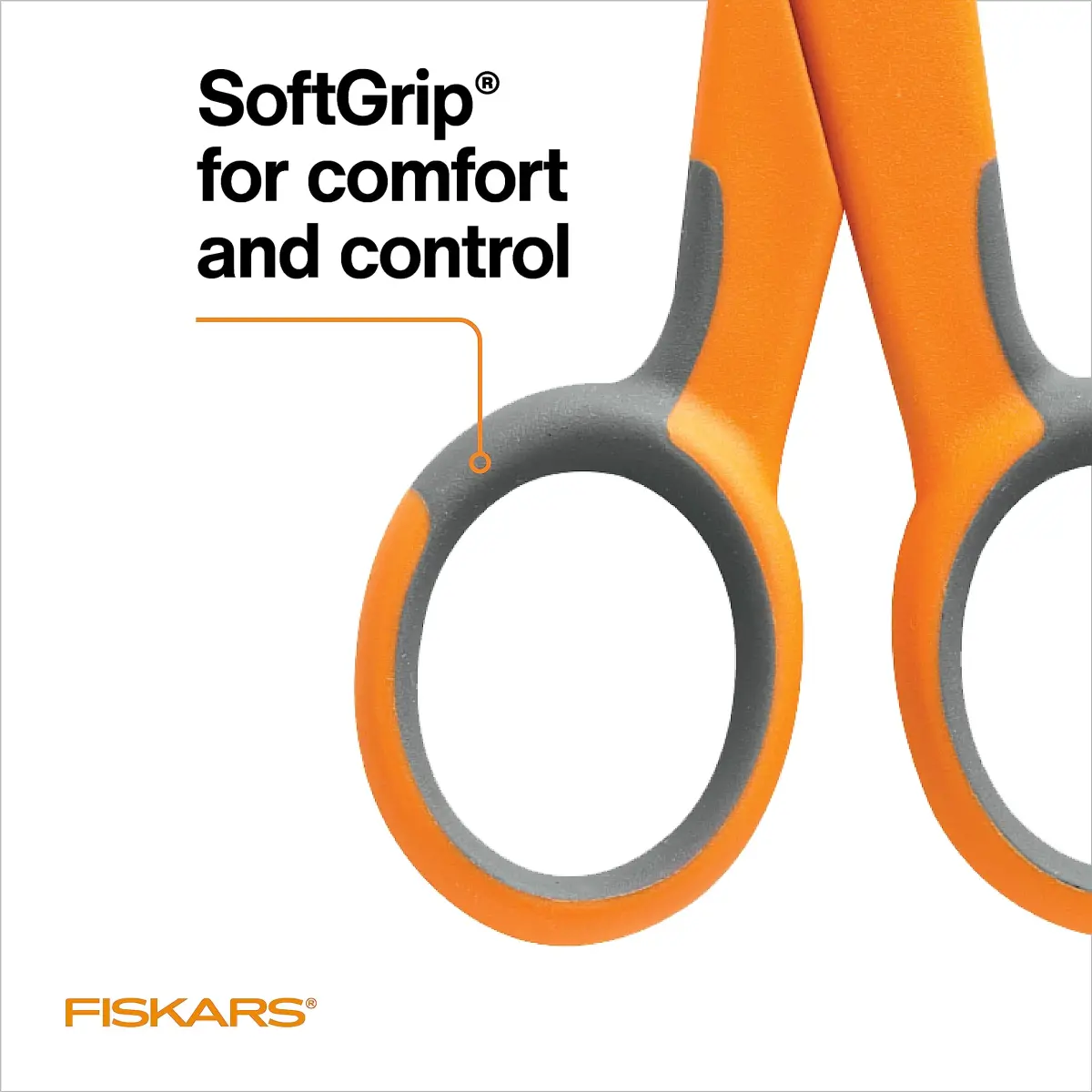 Fiskars SoftGrip Micro-Tip Scissors - 12.7cm (5 Inch) | Precision Fabric Cutting - view 5