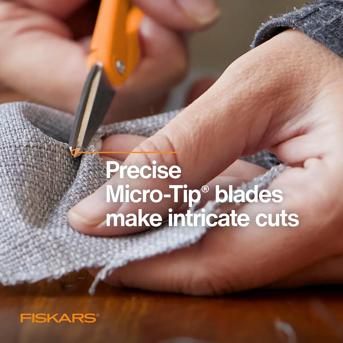 Fiskars SoftGrip Micro-Tip Scissors - 12.7cm (5 Inch) | Precision Fabric Cutting - view 7