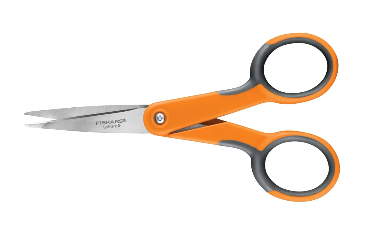 Fiskars SoftGrip Micro-Tip Scissors - 12.7cm (5 Inch) | Precision Fabric Cutting - view 2