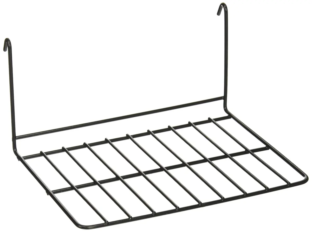Prevue Pet Products Black Wire Birdcage Sundeck Platform 8" | Easy to Install & Clean - main product image