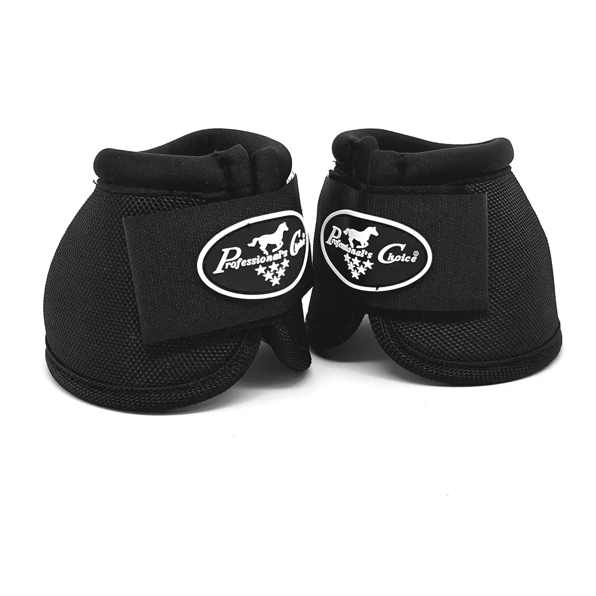 Professional's Choice Ballistic Overreach Bell Boots for Horses | Superb Protection & Comfort | Quick Wrap Hook & Loop | Sold in Pairs | Small Black - main product image
